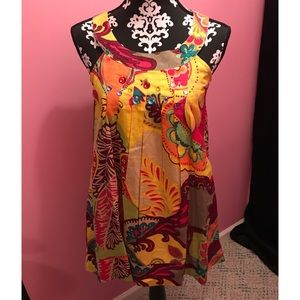 NWOT Colorful Blouse w/ Rhinestone Embellishments